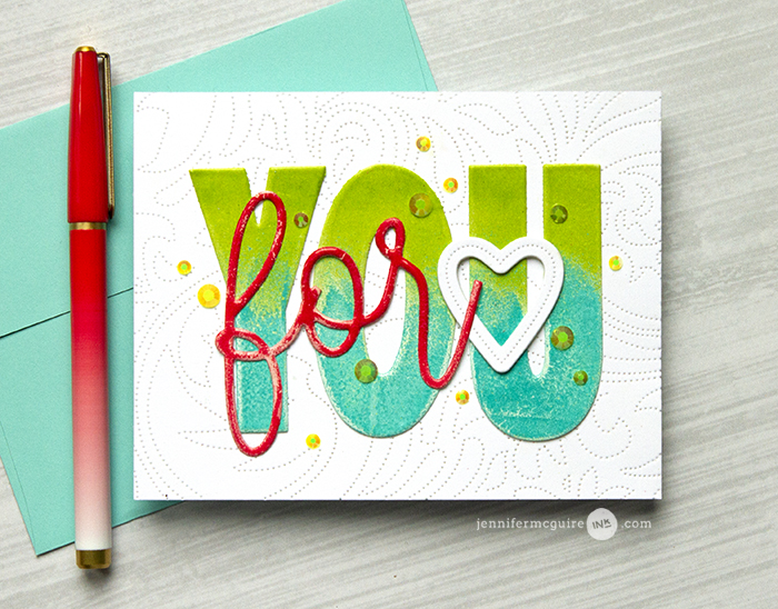 Heat Embossed Die Cuts Video by Jennifer McGuire Ink