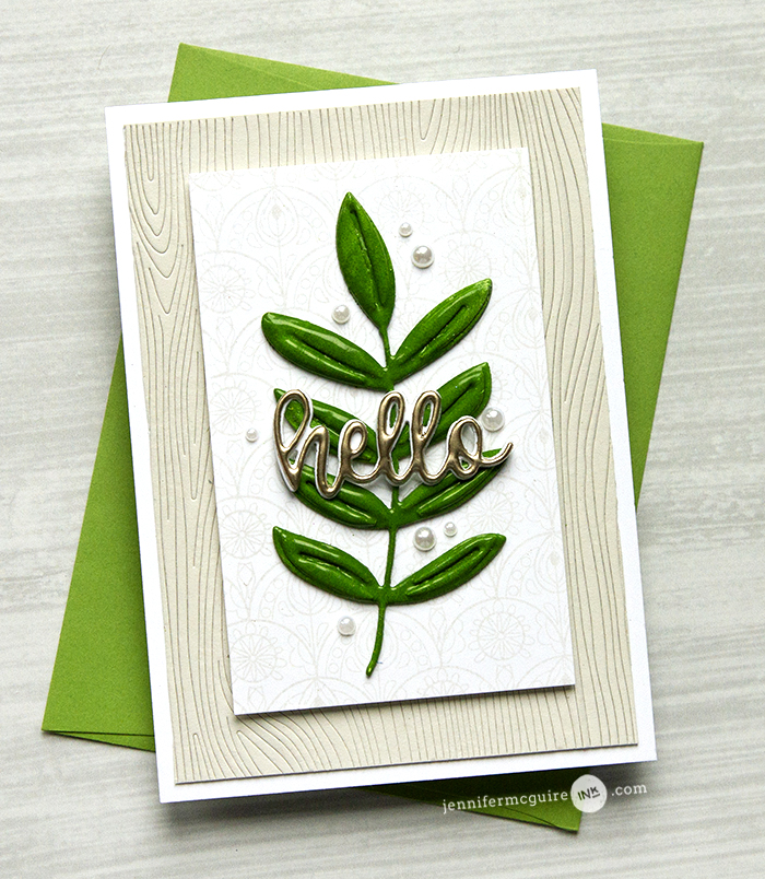 Heat Embossed Die Cuts Video by Jennifer McGuire Ink