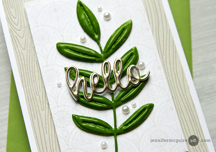 Heat Embossed Die Cuts Video by Jennifer McGuire Ink