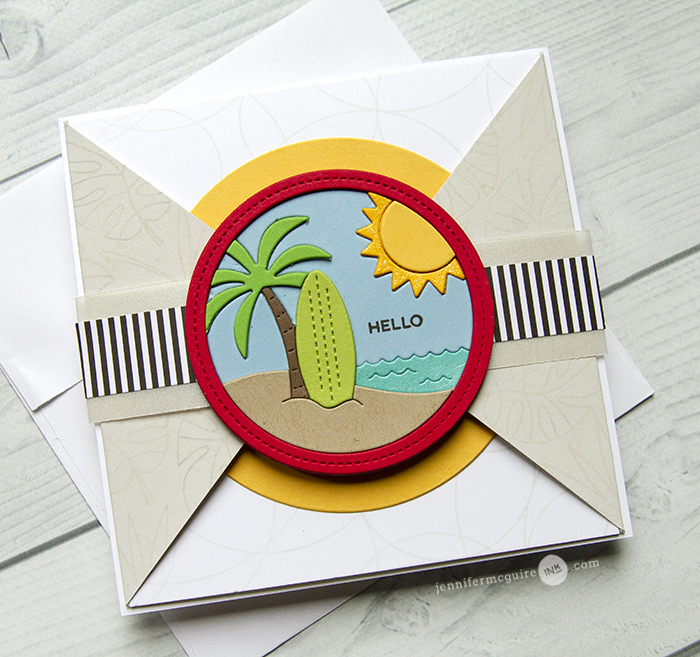 Triangle Gatefold Card Video by Jennifer McGuire Ink