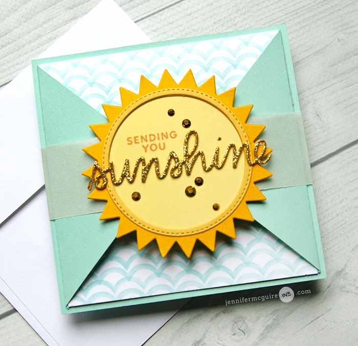 Triangle Gatefold Card Video by Jennifer McGuire Ink