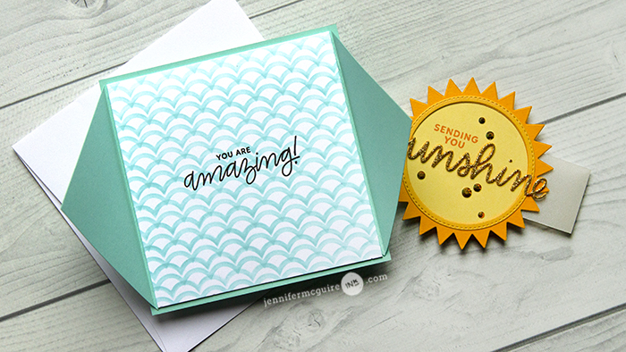 Triangle Gatefold Card Video by Jennifer McGuire Ink