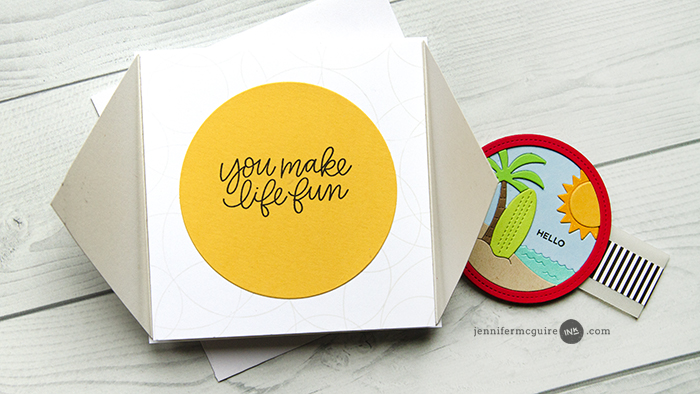 Triangle Gatefold Card Video by Jennifer McGuire Ink
