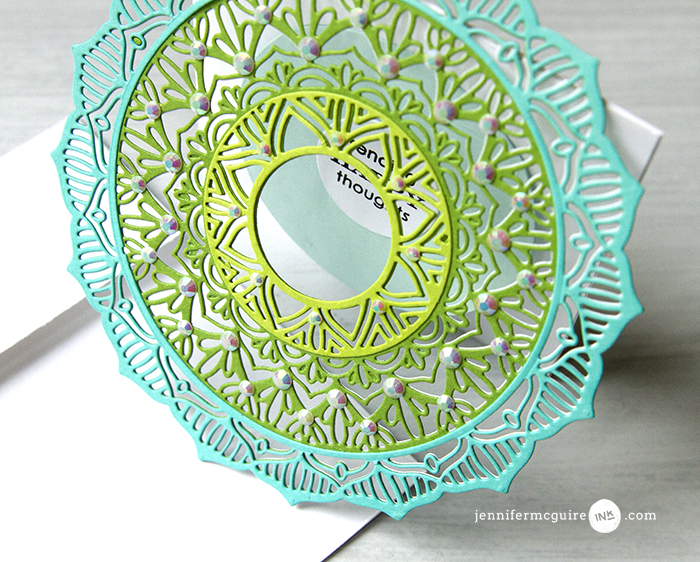 See Through Die Cut Cards Video by Jennifer McGuire Ink