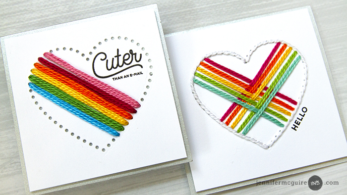 Stitching Dies Video by Jennifer McGuire Ink
