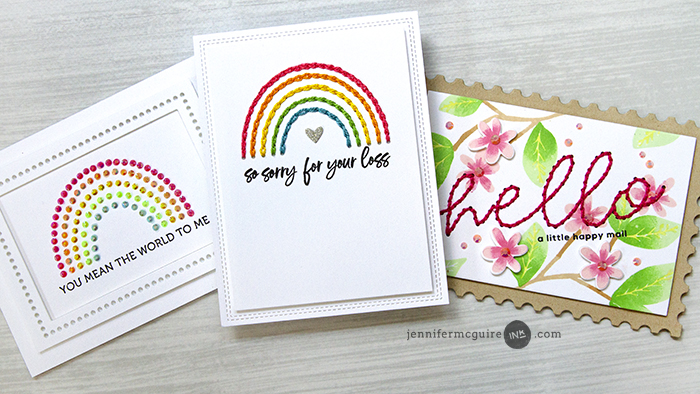 Stitching Dies Video by Jennifer McGuire Ink