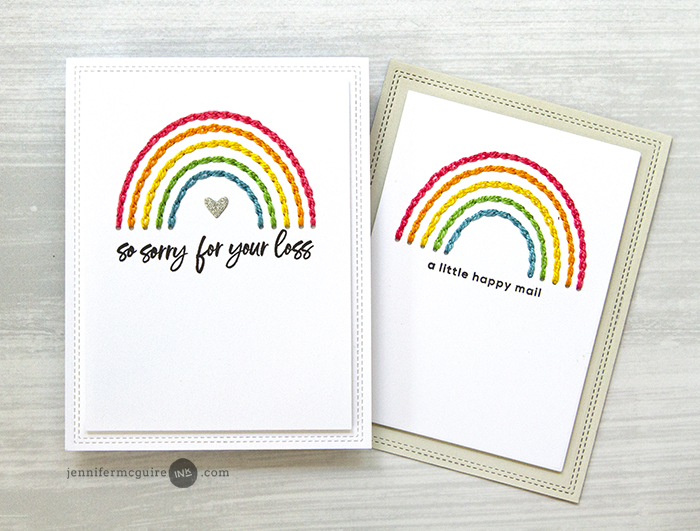Stitching Dies Video by Jennifer McGuire Ink