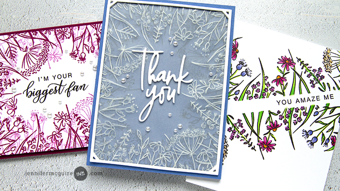 2 Stamps 5 Fast Techniques Video by Jennifer McGuire Ink