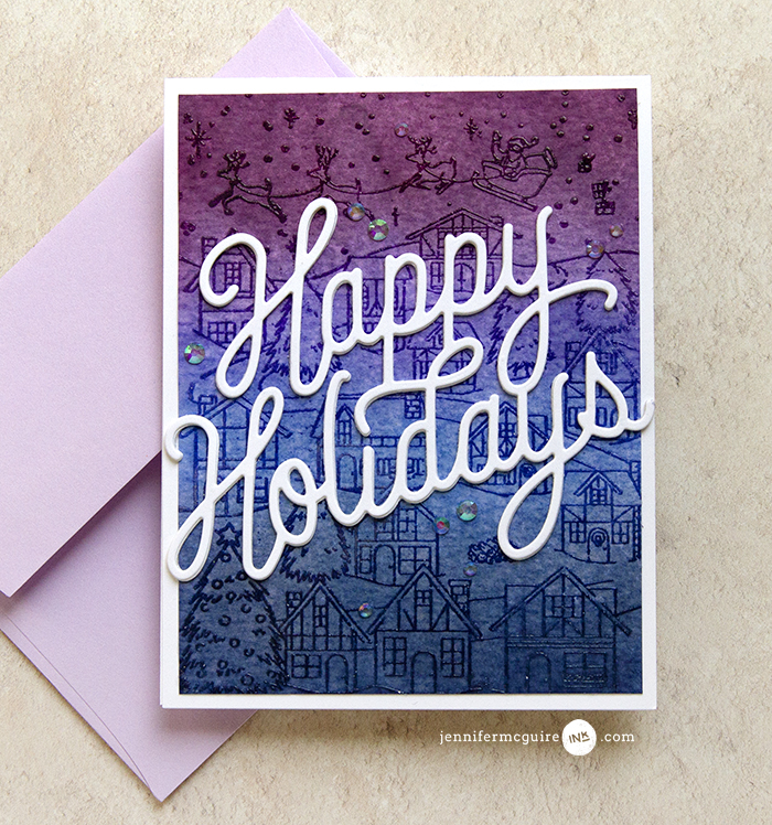 Embossed Watercolor Lift Video by Jennifer McGuire Ink