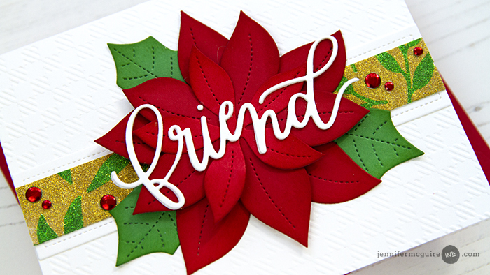 Glitter Stenciling Video by Jennifer McGuire Ink
