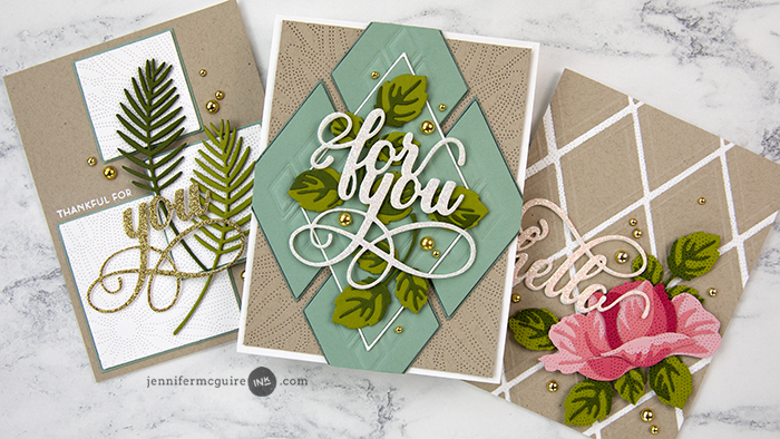 Textured Die Cuts Video by Jennifer McGuire Ink