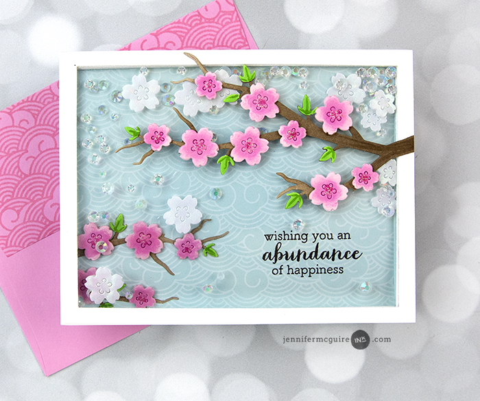 Shaker Front Card Video by Jennifer McGuire Ink
