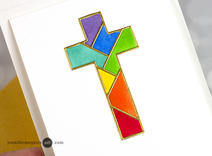 Stained Glass Window Card Video by Jennifer McGuire Ink