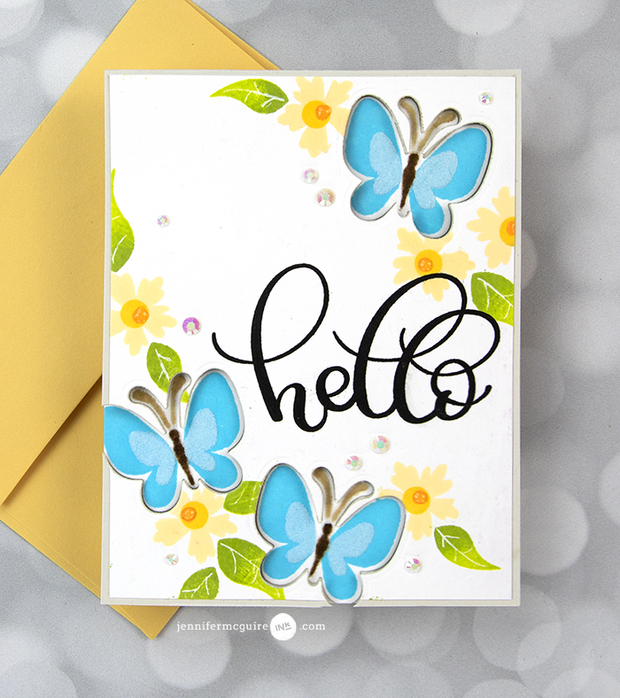 Die Cut Window Cards Neon Video by Jennifer McGuire Ink