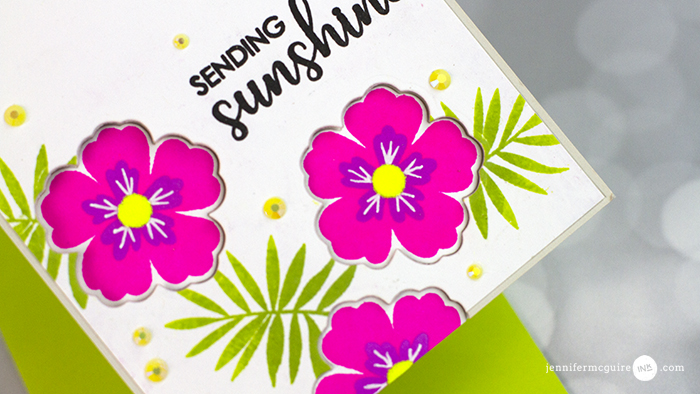 Die Cut Window Cards Neon Video by Jennifer McGuire Ink