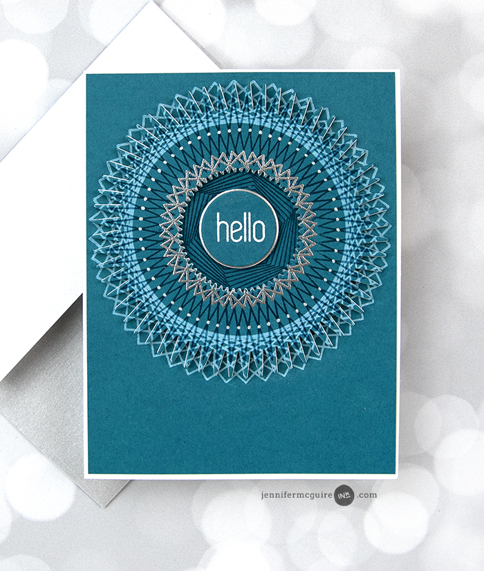 Stamp Layering Dark Cardstock Video by Jennifer McGuire Ink