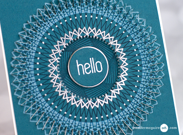 Stamp Layering Dark Cardstock Video by Jennifer McGuire Ink