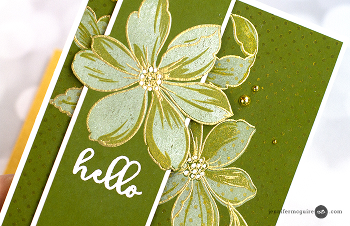 Stamp Layering Dark Cardstock Video by Jennifer McGuire Ink