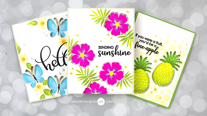 Die Cut Window Cards Neon Video by Jennifer McGuire Ink
