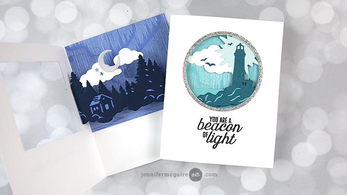 Inside Pop Up Scene Cards Video by Jennifer McGuire Ink