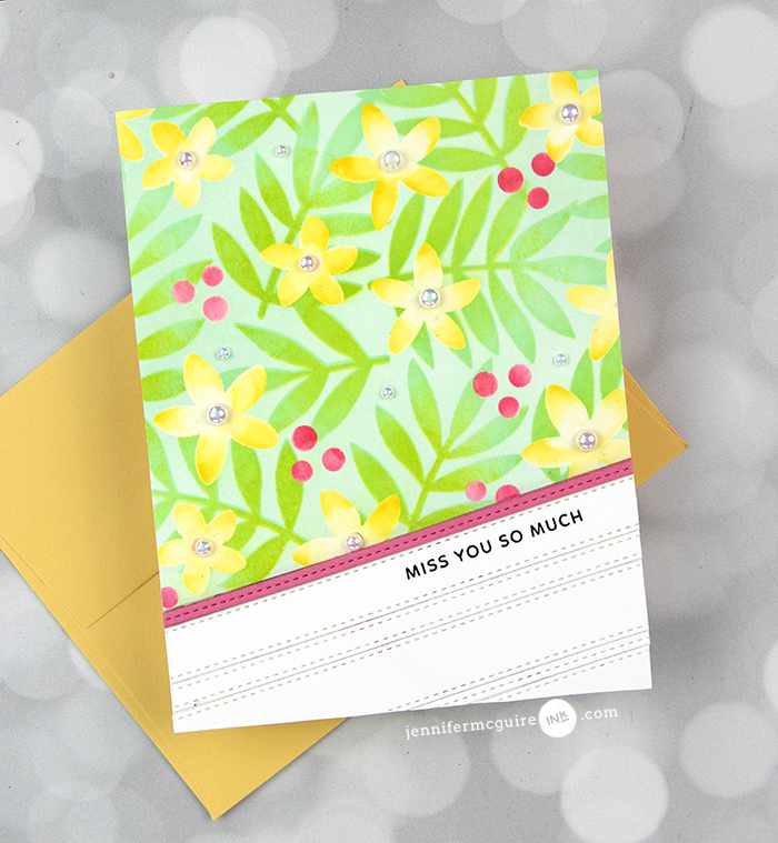 Stencils 5 Ways Video by Jennifer McGuire Ink