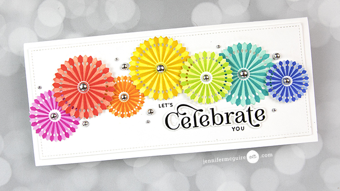 Card Showcase: Pinwheel Party + Stencil Tips + Discount Code - Jennifer ...
