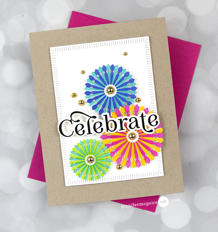 Card Showcase: Pinwheel Party + Stencil Tips + Discount Code - Jennifer ...