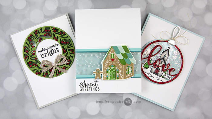 Embellished Window Cards by Jennifer McGuire Ink