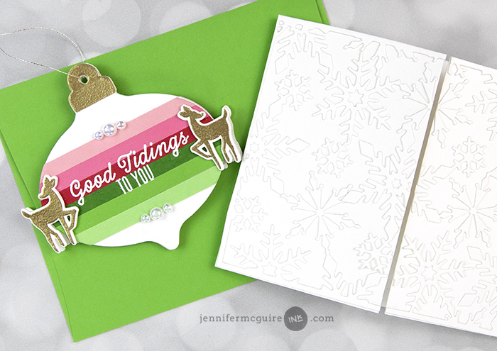 Belly Band Ornament Cards Video by Jennifer McGuire Ink