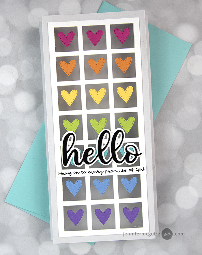 Slimline Shadow Box Cards Video by Jennifer McGuire Ink