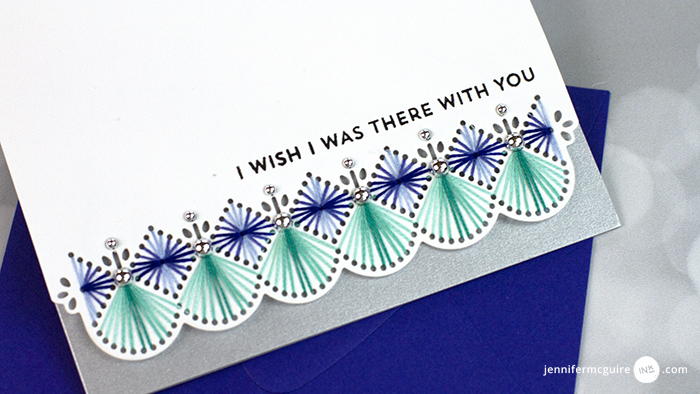 Stitched and Foiled Cards Video by Jennifer McGuire Ink