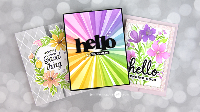 Stencil Tips + Z-Fold Cards Video by Jennifer McGuire Ink