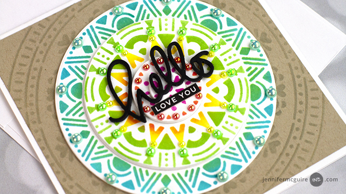 Stencils as Dies Video by Jennifer McGuire Ink