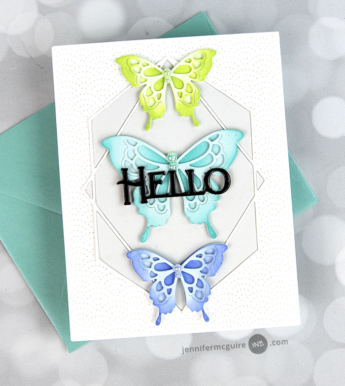 2 Ways: Inked Die Cuts Video by Jennifer McGuire Ink