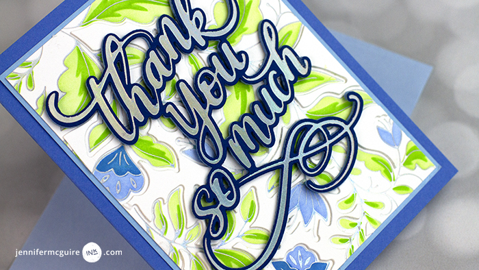 Foil and Stencil Cards Video by Jennifer McGuire Ink