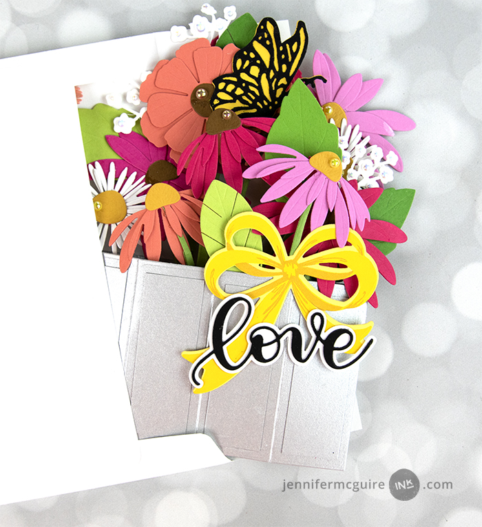 Pop-Up Flower Vase Card Video by Jennifer McGuire Ink