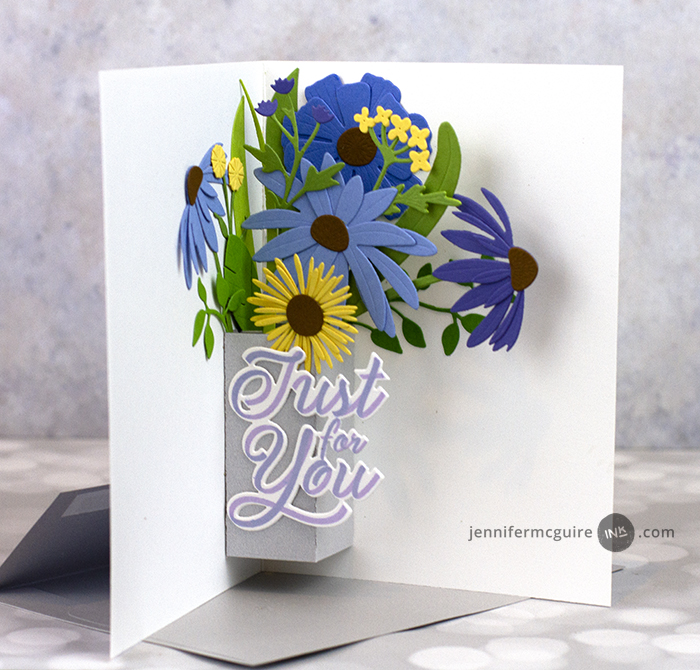 Pop-Up Flower Vase Card Video by Jennifer McGuire Ink