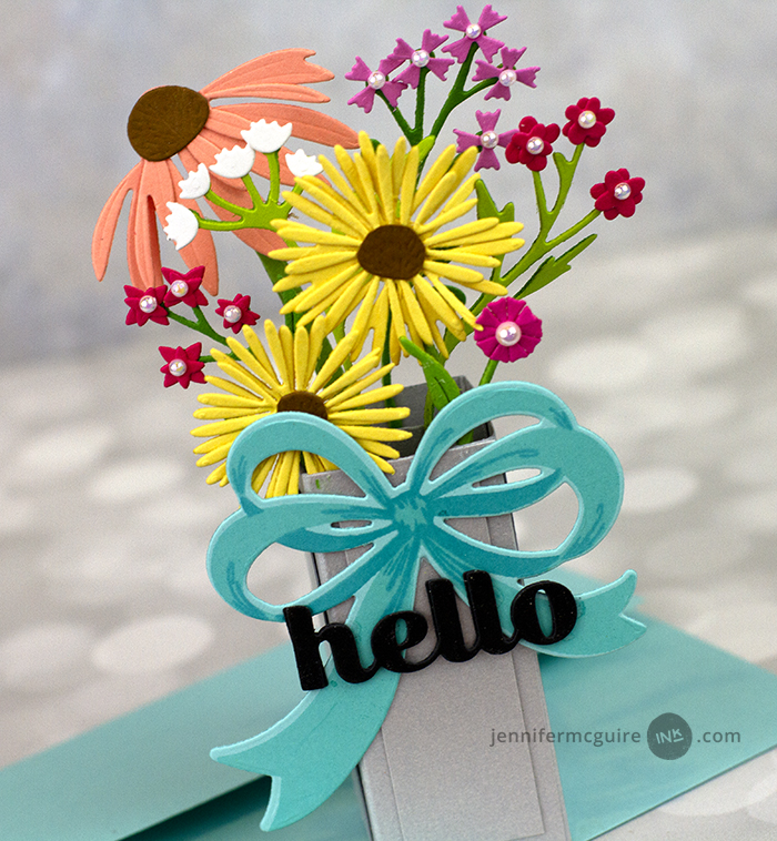 Pop-Up Flower Vase Card Video by Jennifer McGuire Ink