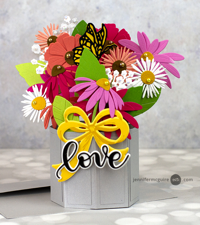 Pop-Up Flower Vase Card Video by Jennifer McGuire Ink