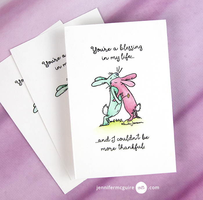 Stamped Postcards with FREE Download Video by Jennifer McGuire Ink