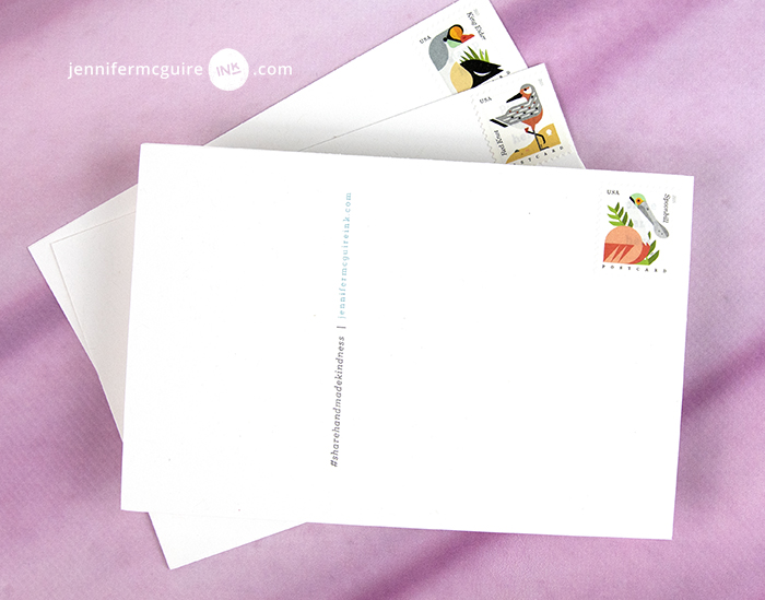 Stamped Postcards with FREE Download Video by Jennifer McGuire Ink