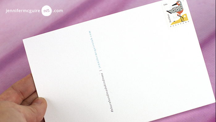Stamped Postcards with FREE Download Video by Jennifer McGuire Ink