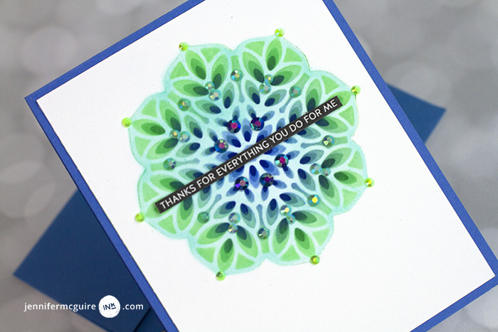 Layering Dies as Stencils Video by Jennifer McGuire Ink