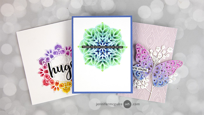 Layering Dies as Stencils Video by Jennifer McGuire Ink
