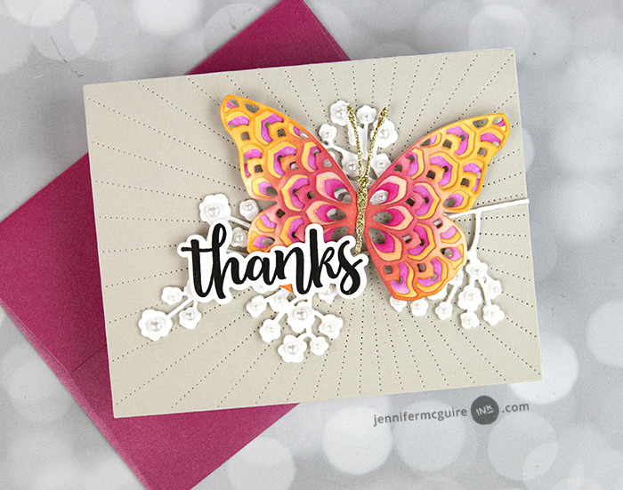 Layering Dies as Stencils Video by Jennifer McGuire Ink
