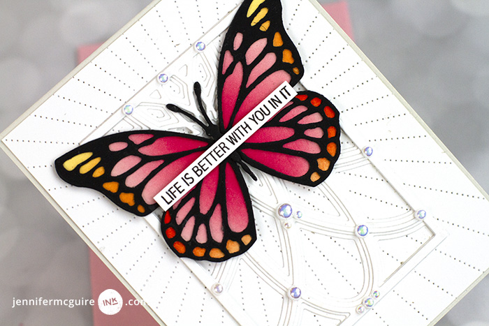 Layering Dies as Stencils Video by Jennifer McGuire Ink