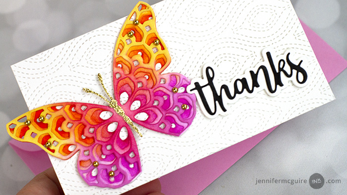 Layering Dies as Stencils Video by Jennifer McGuire Ink