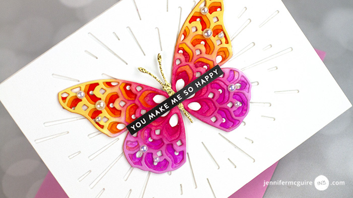 Layering Dies as Stencils Video by Jennifer McGuire Ink