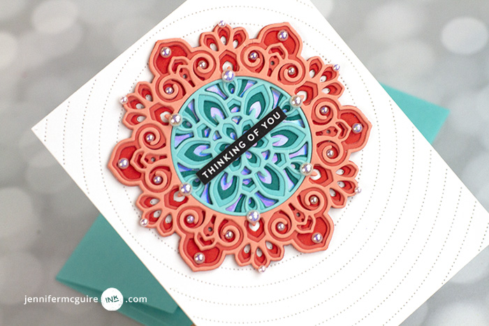 Using Layering Dies Creatively Video by Jennifer McGuire Ink