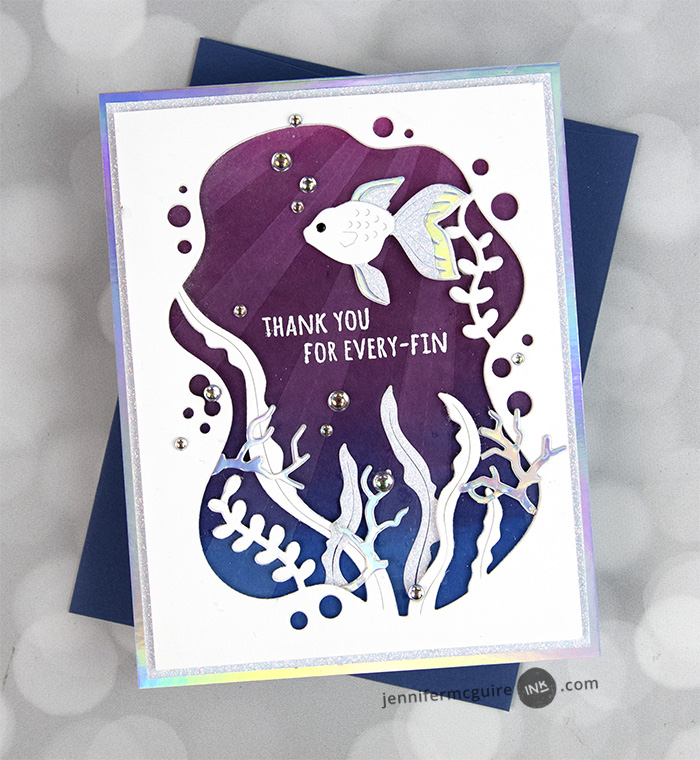 CL501 Whittle Sealife Sentiments clear stamp set
